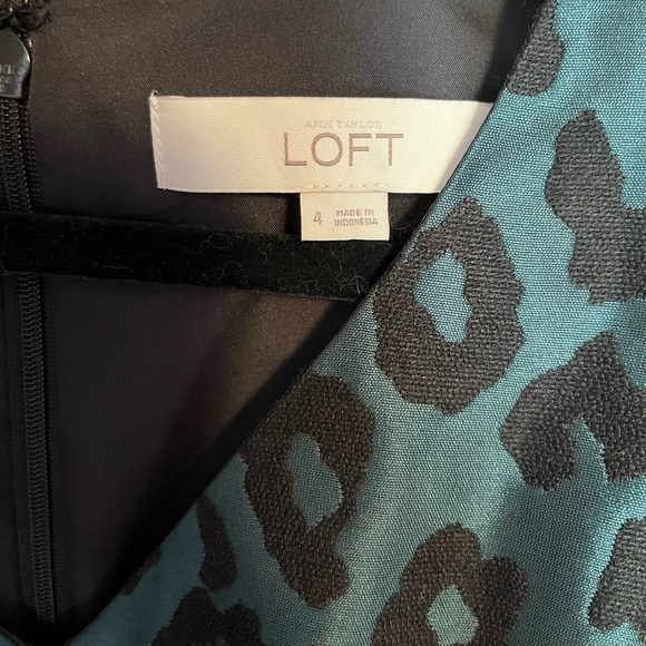 Loft Animal Print Cocktail Dress 👗 - Picture 9 of 12